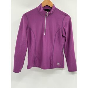 Snow Angel 1/4 Zip Top Base‎ Layer Women Size XS Purple